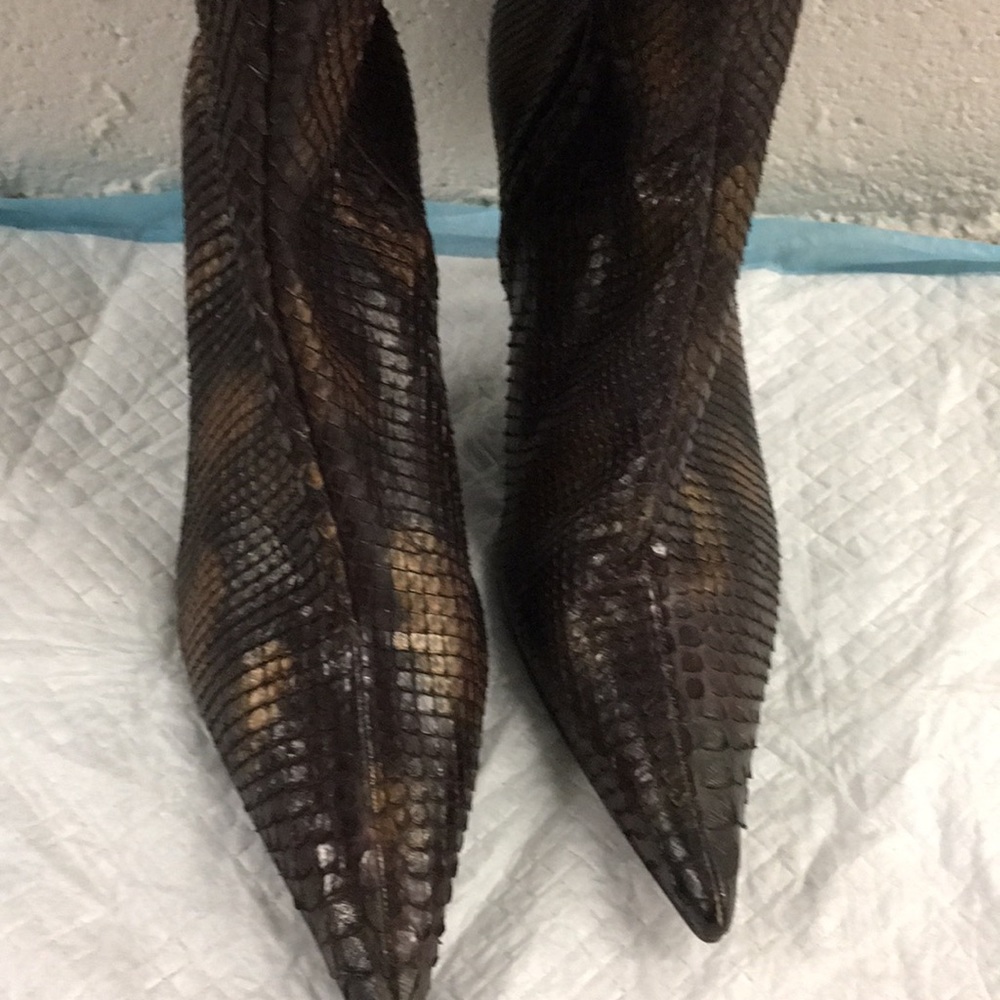 Escada Brown Python Boot - image 3